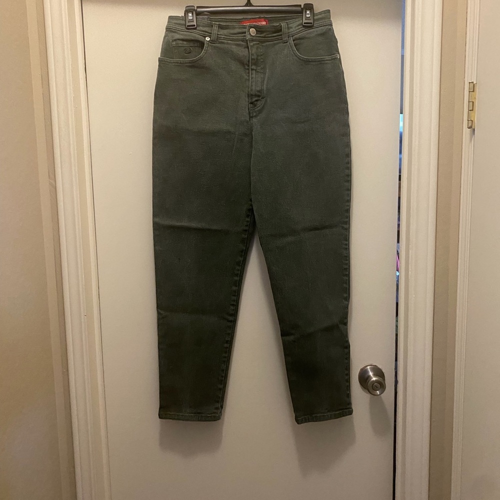 Gloria Vanderbilt High Rise Green Jeans